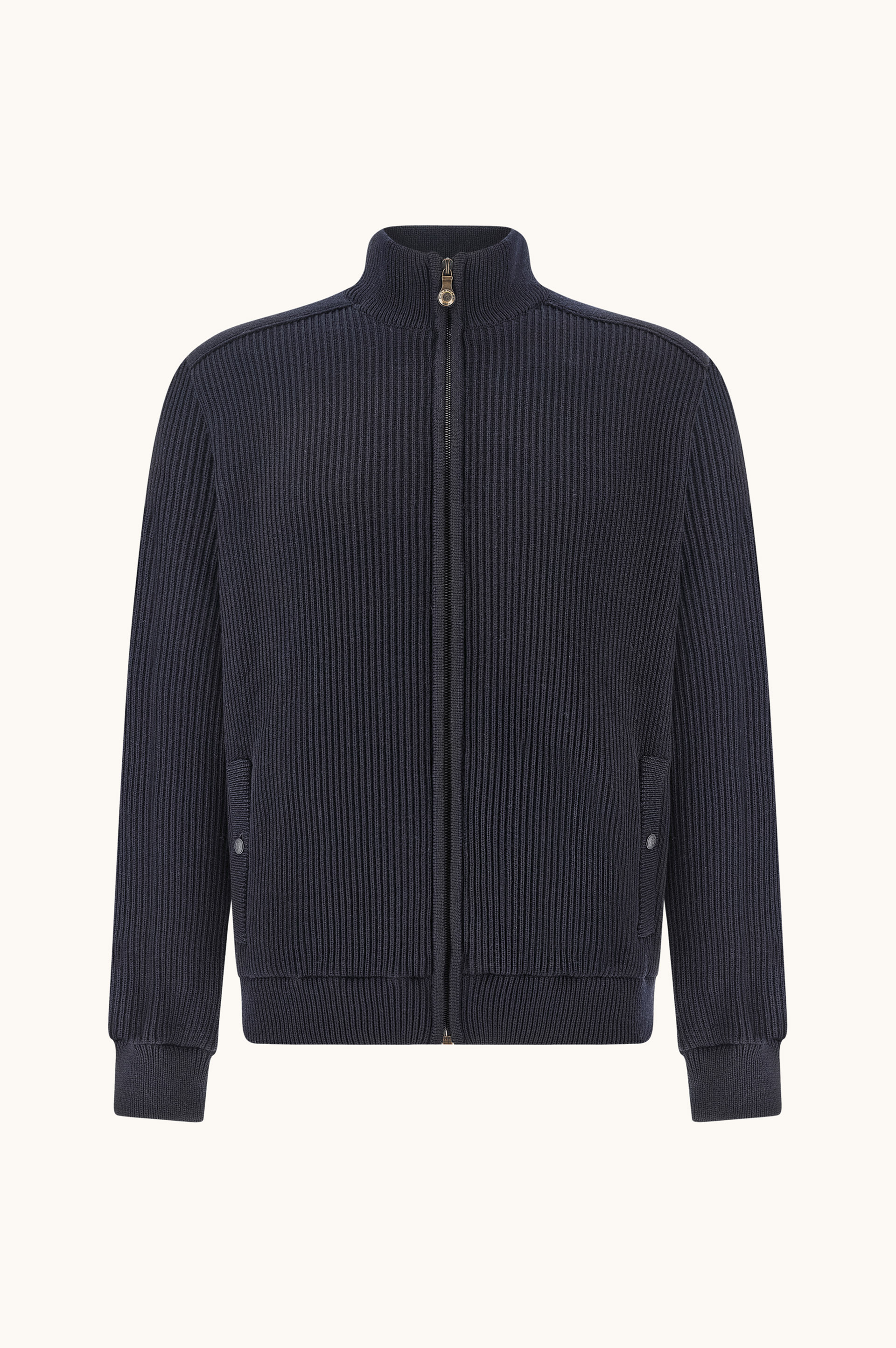 Cardigan zip-up in lana soft Cool Touch image number 1