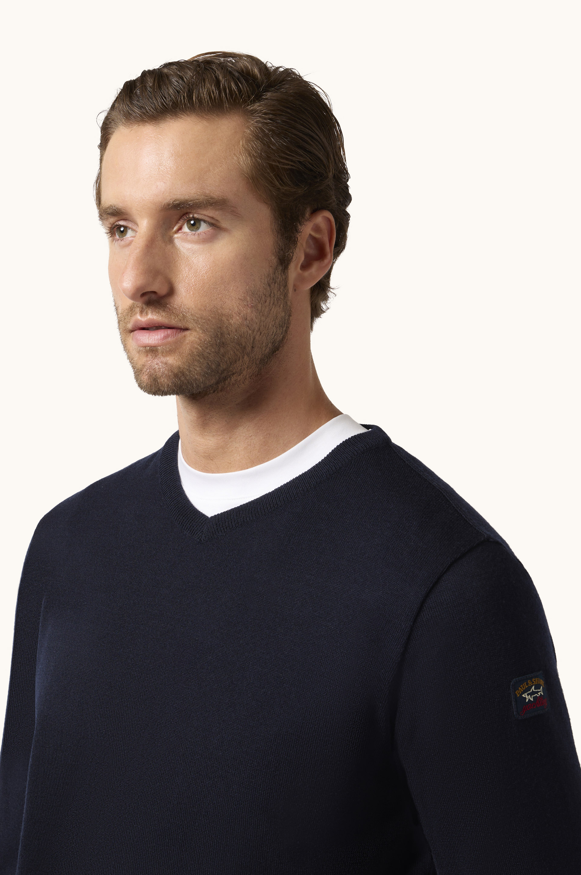 Pull col V en laine Merino Cool Touch 4.0 image number 4