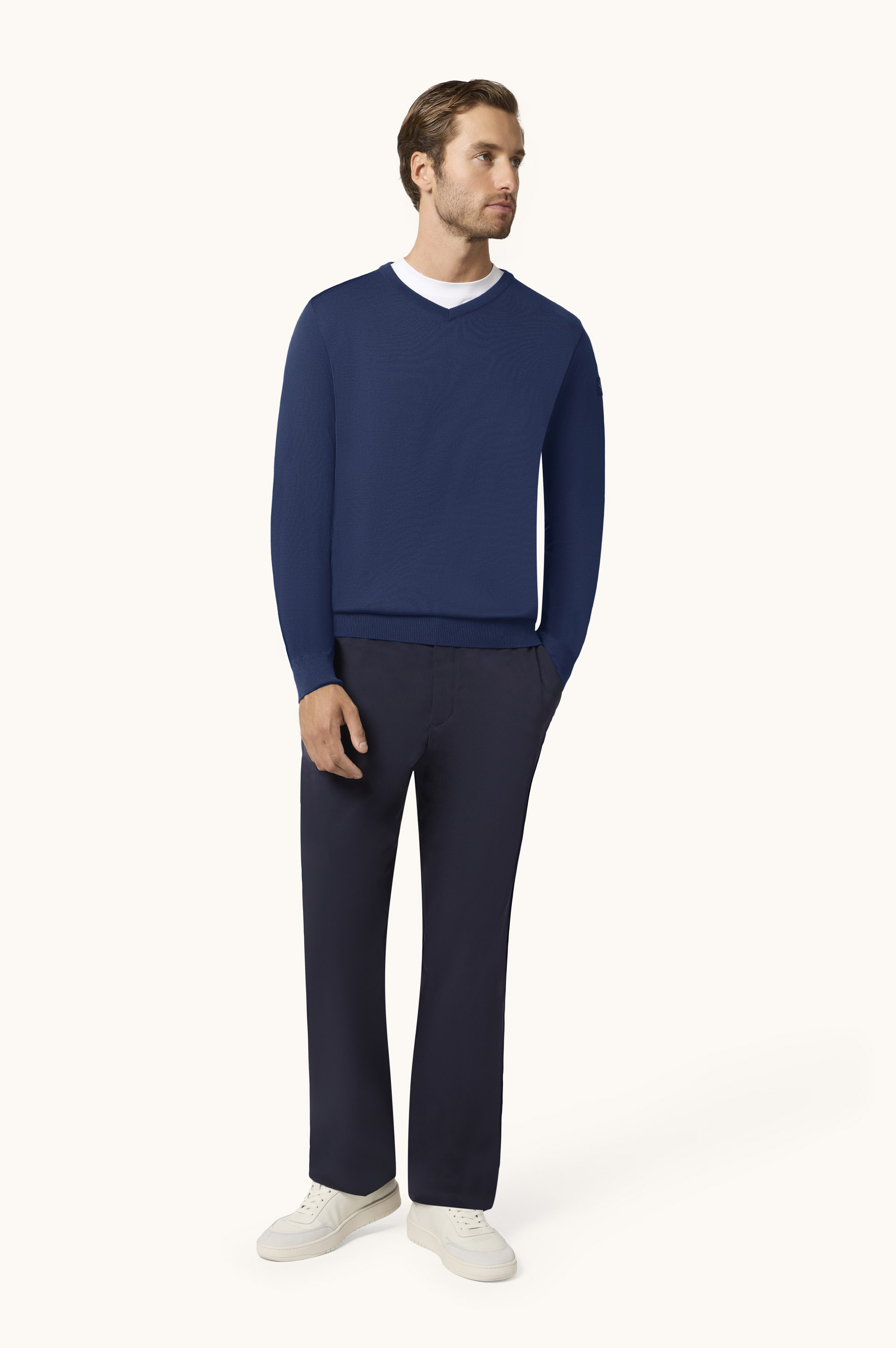 Pull col V en laine Merino Cool Touch 4.0 image number 2