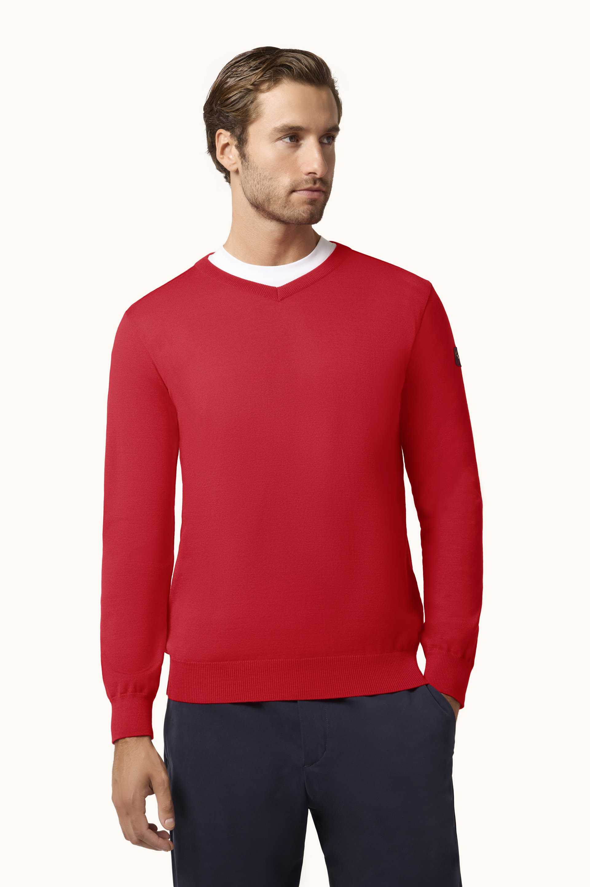 Pull col V en laine Merino Cool Touch 4.0 image number 0