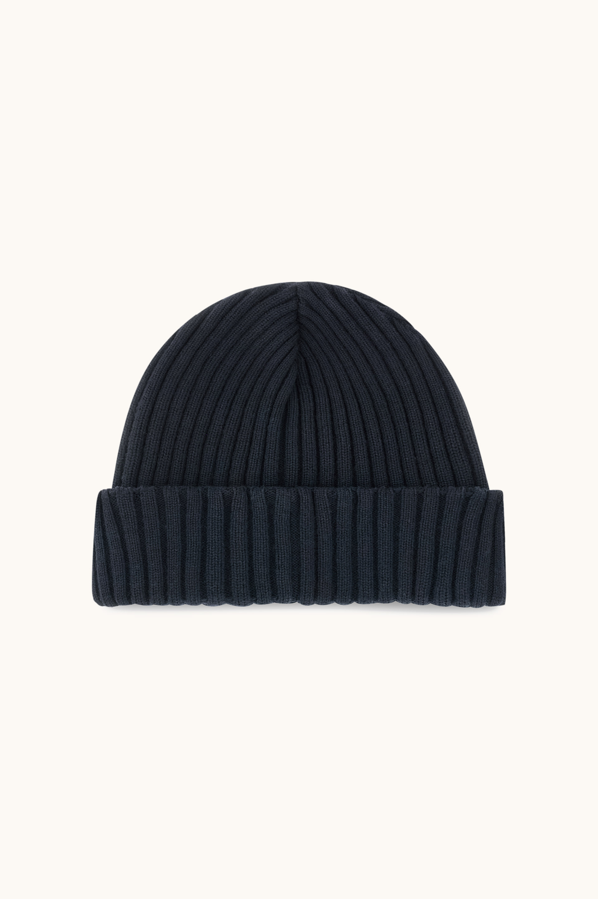 Ribbed wool beanie with Iconic badge image number 1
