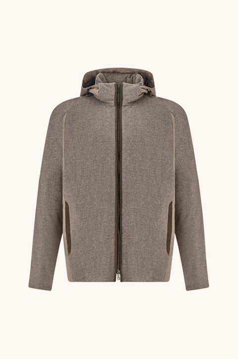 Daunenjacke mit Eider Down aus Kaschmir