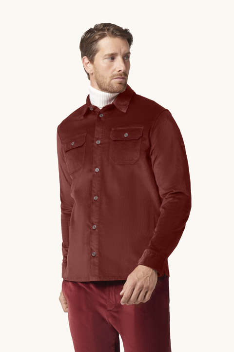 Sobrecamisa de terciopelo