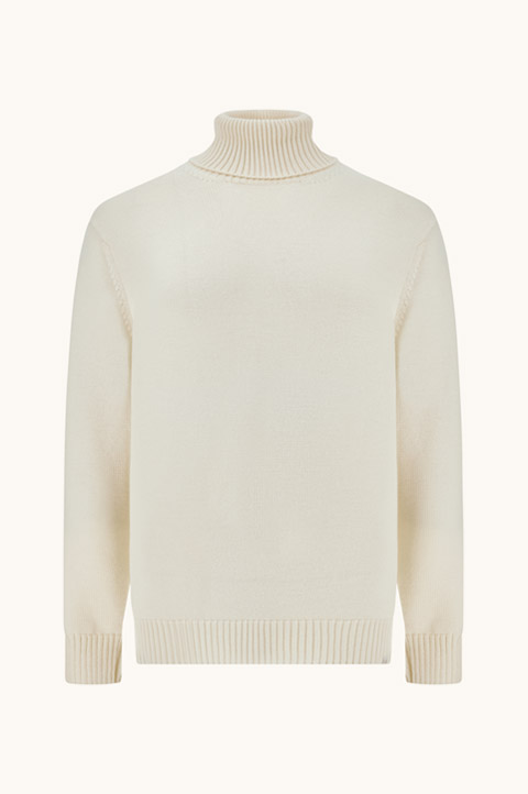 Pull &agrave; col roul&eacute; en laine Soft Cool Touch