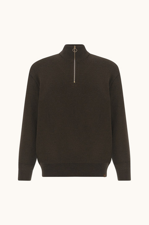 Tech Wool half zip sweater