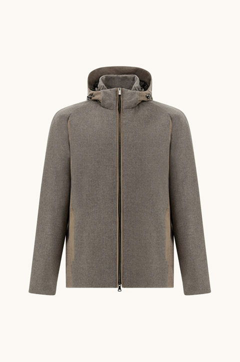 Cashmere Eider Down car coat