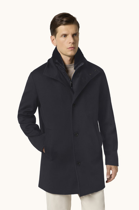 Cashmere car coat