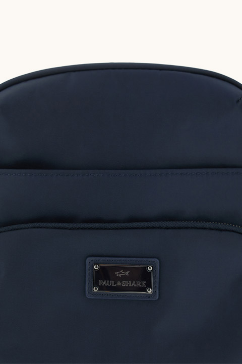 Sac bandouli&egrave;re Milano en nylon avec finitions en cuir