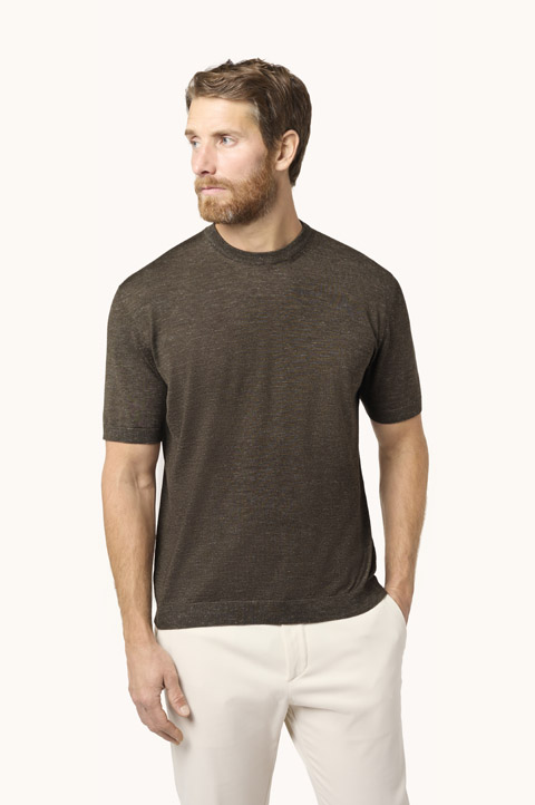 Cashmere, linen and silk T-shirt