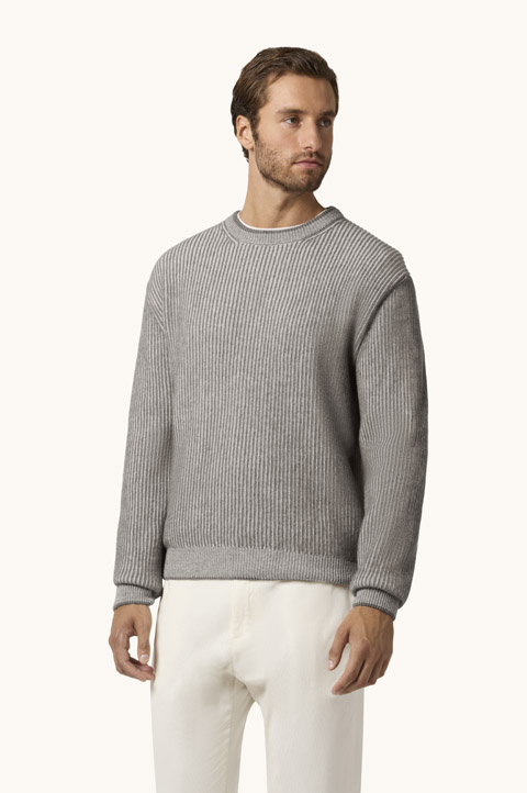 Wool and Cashmere Crewneck Sweater