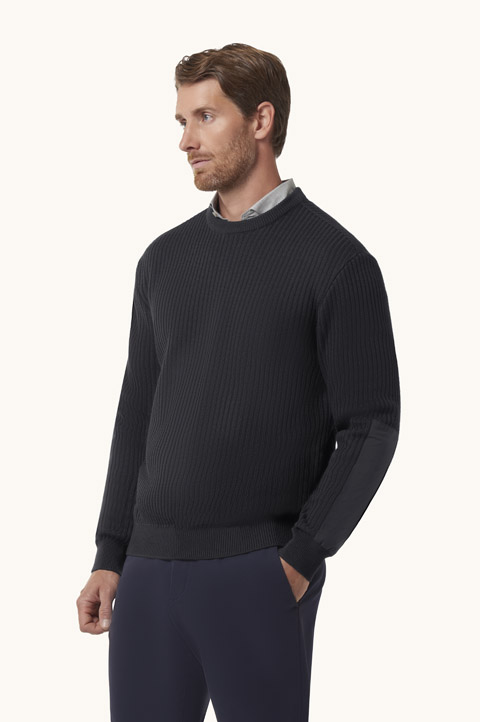 Tech Wool Crewneck Sweater with Typhoon&reg; Platinum Details