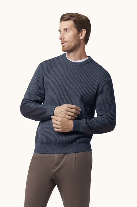 Tech Wool Crewneck Sweater with Typhoon&reg; Platinum Details