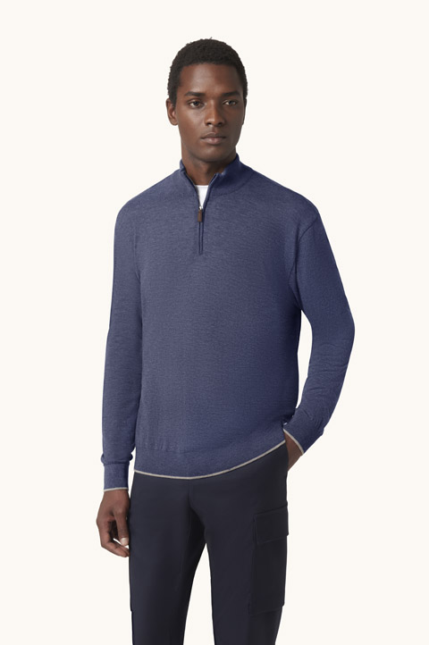 Piuma Wool Half-Zip Sweater