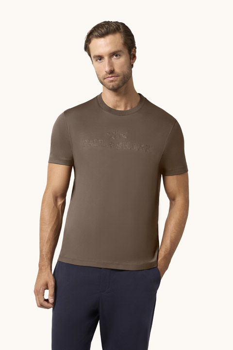 Camiseta de algod&oacute;n Aqua Touch con bordado del logo