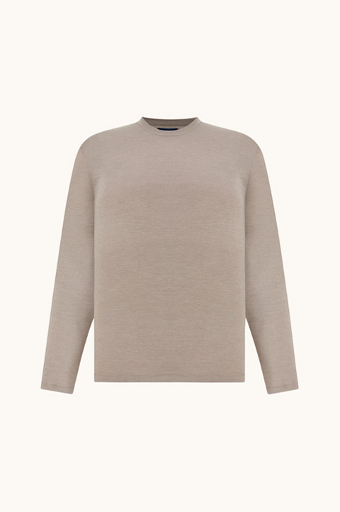 T-shirt fil-&agrave;-fil en m&eacute;lange de coton