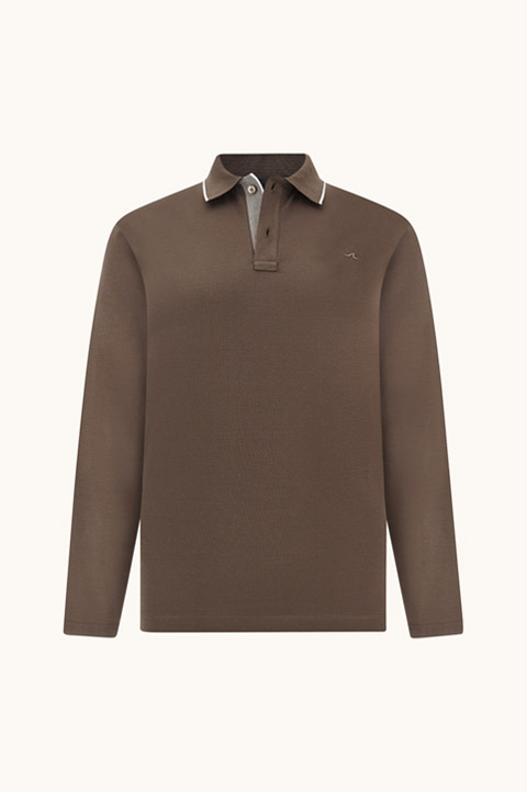 Poloshirt aus Aqua Touch Baumwolle mit Shark-Fin-Stickerei