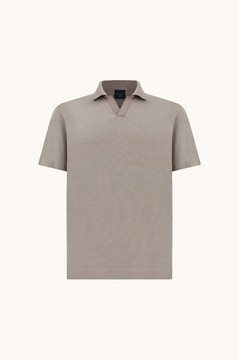 Polo X-Soft con scollo a V in cotone Interlock
