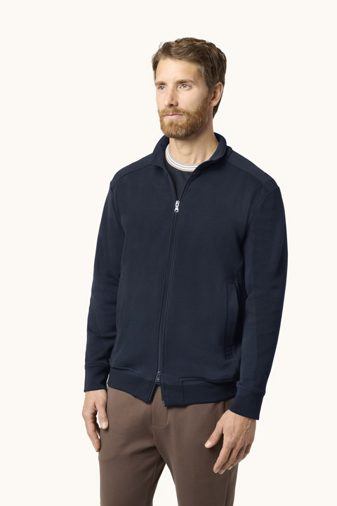 Active Fleece Cotton Zip-Up Sweatshirt