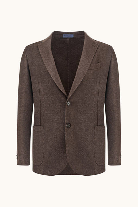 Single-Breasted Wool and Cashmere Blazer