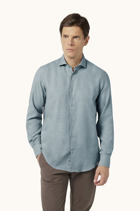 Cotton and cashmere shirt