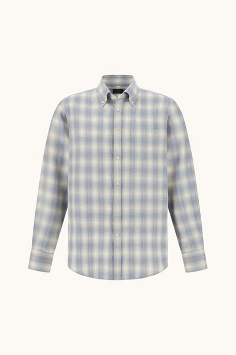 Camisa X-Soft de franela de algod&oacute;n con motivo de cuadros