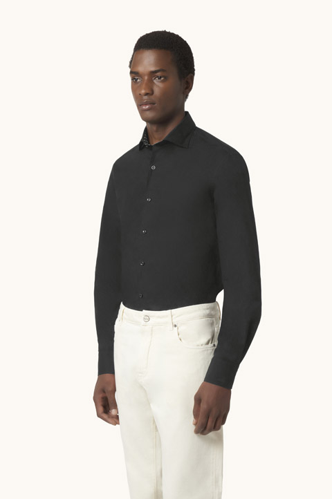 Camisa de popelina de algod&oacute;n