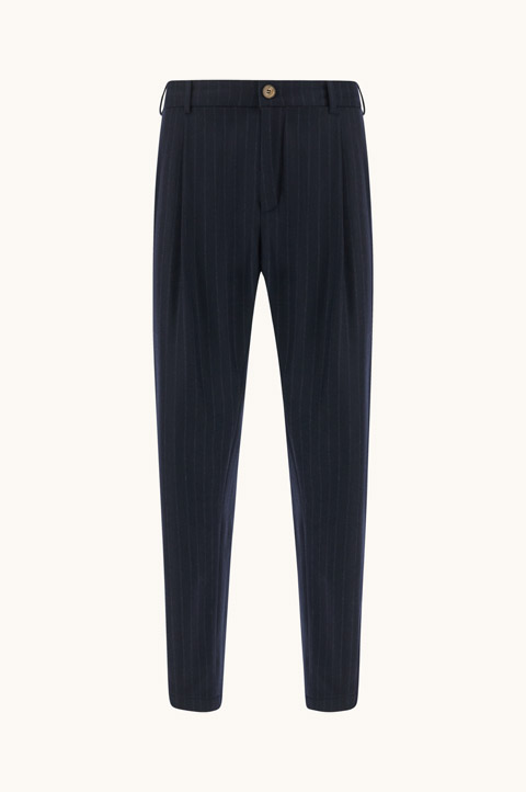 Pinstripe Wool Lucca Trousers