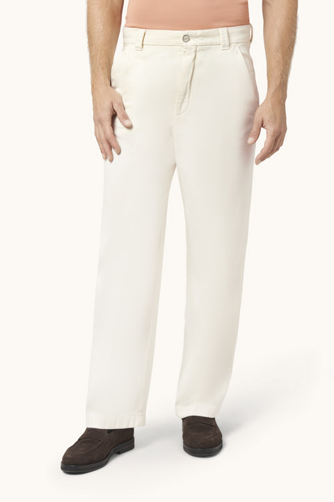 Pantalone Stresa tinto capo in bull di cotone