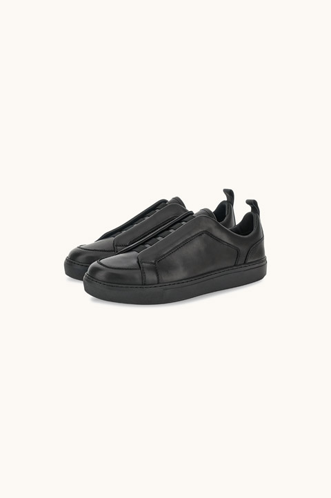 Slip-On-Sneaker aus Leder