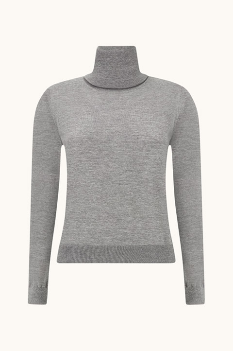 Merino wool turtleneck sweater
