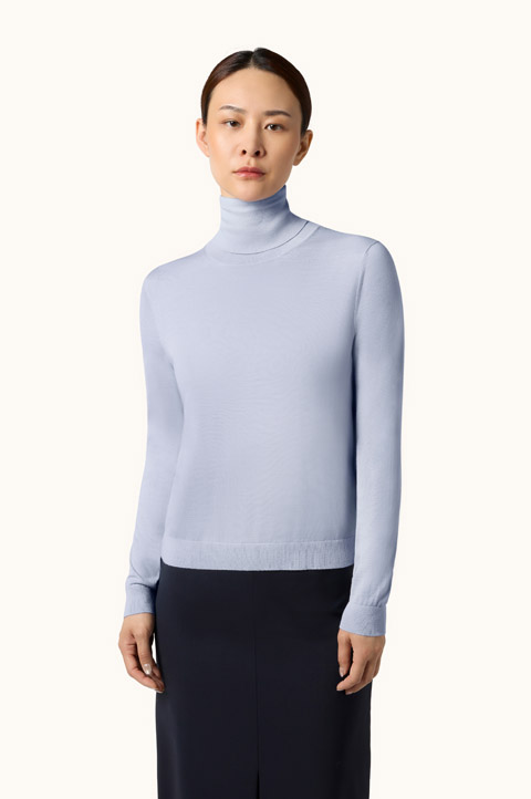 Merino wool turtleneck sweater