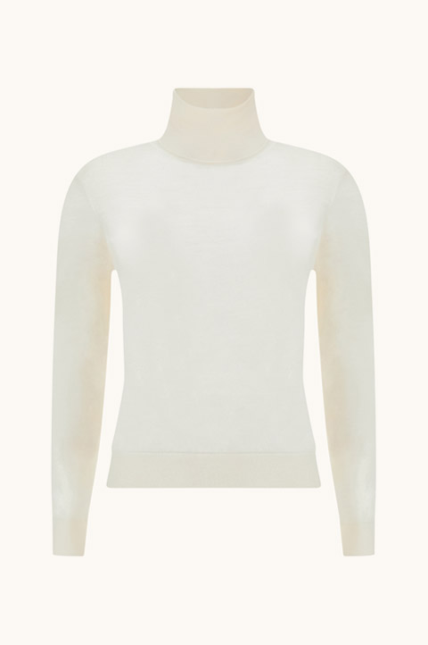 Merino wool turtleneck sweater