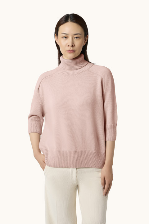 Wool and Cashmere Turtleneck Sweater