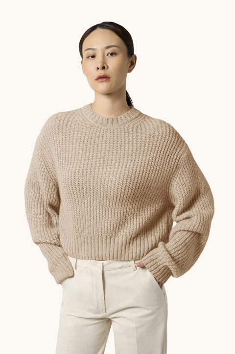 Alpaca Blend Crewneck Sweater