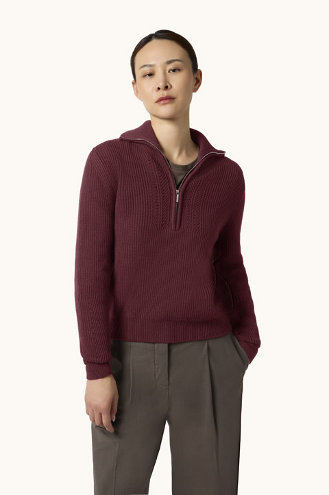 Wool Half-Zip Sweater