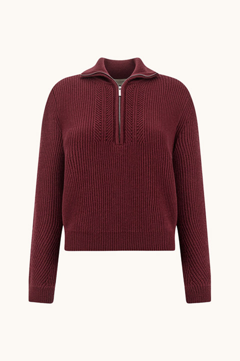 Wool Half-Zip Sweater