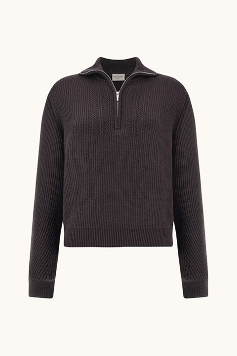 Wool Half-Zip Sweater