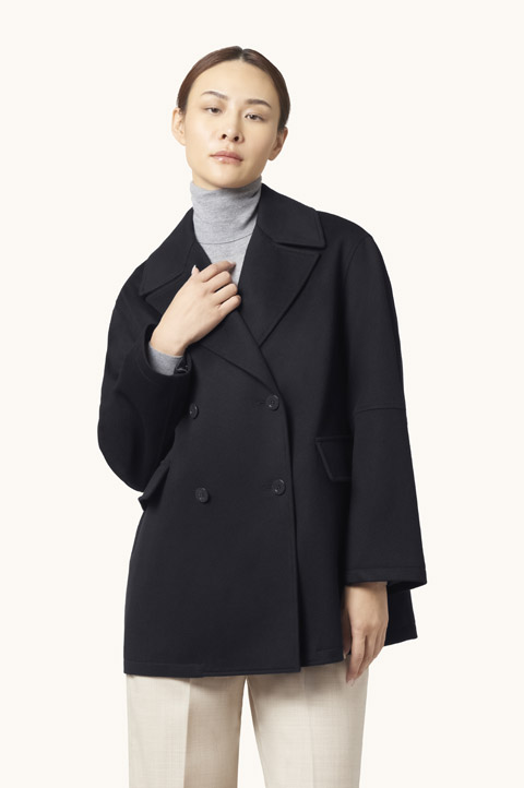 Peacoat de cachemira