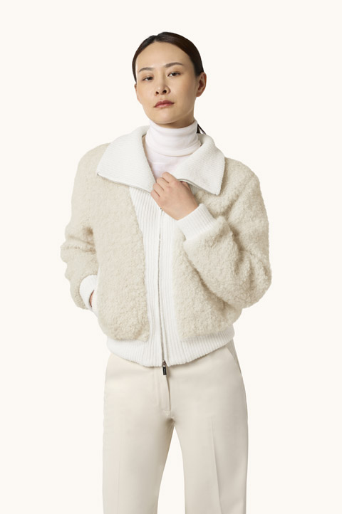 Alpaca, Wool and Mohair Bomber Jacket