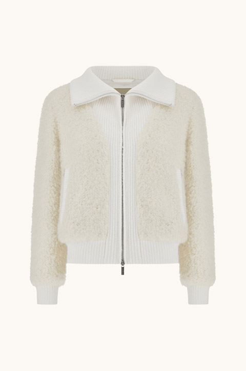 Alpaca, Wool and Mohair Bomber Jacket
