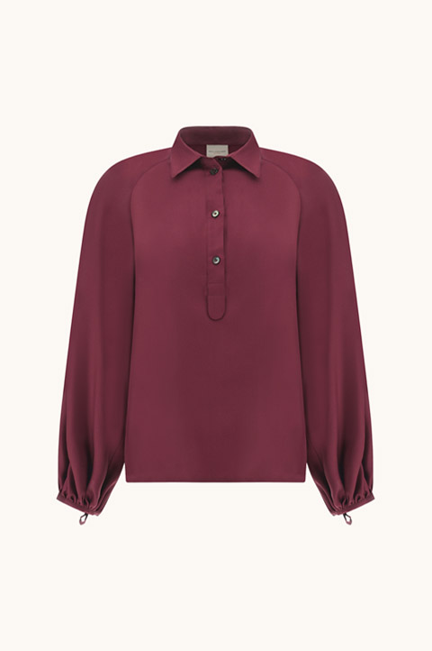 Bluse aus Seidentwill