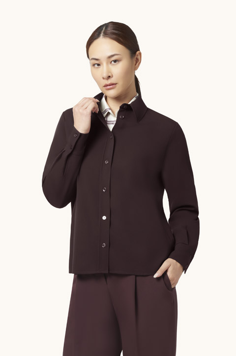 Technical Viscose Overshirt