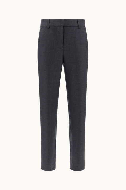 Pantal&oacute;n slim en twill de lana