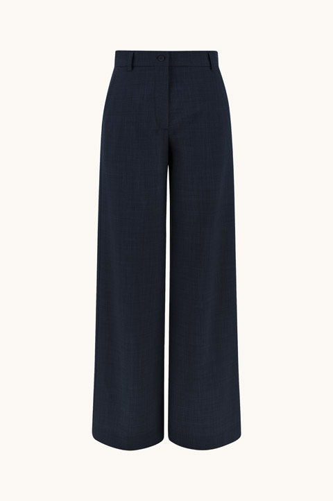 Tech Wool Palazzo Trousers