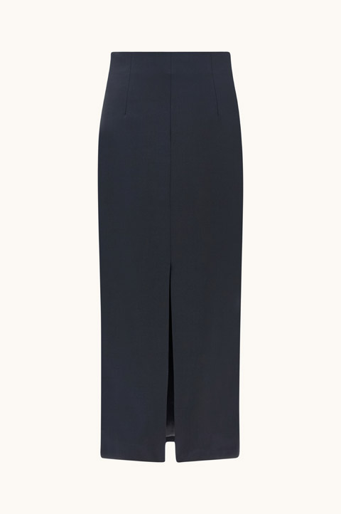 Tech Wool Pencil Skirt