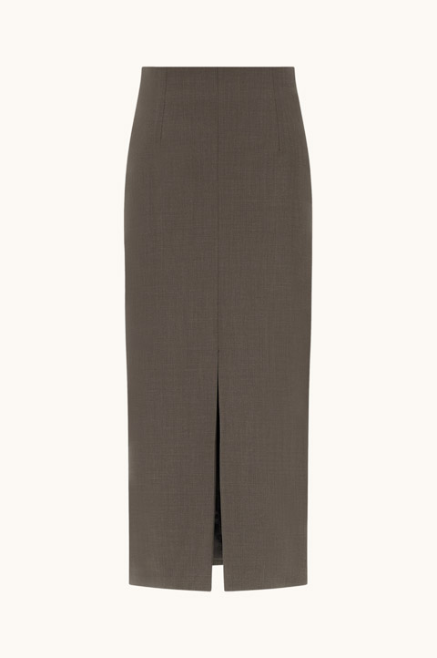 Tech Wool Pencil Skirt