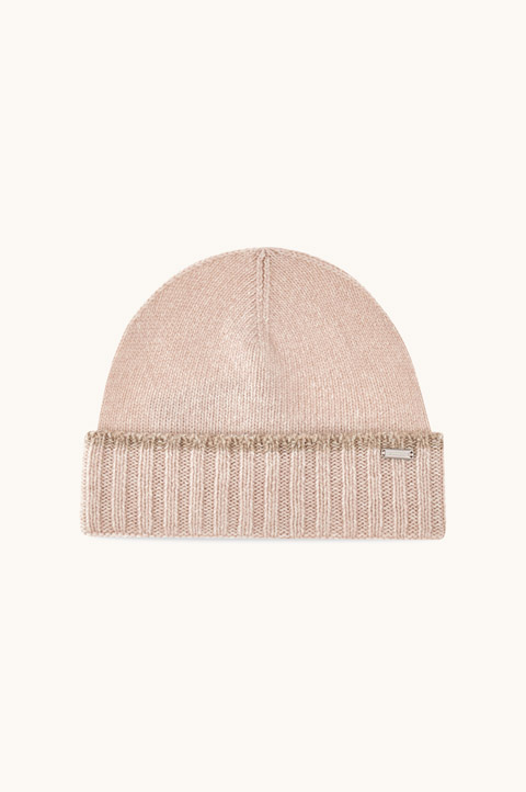 Wool and cashmere beanie