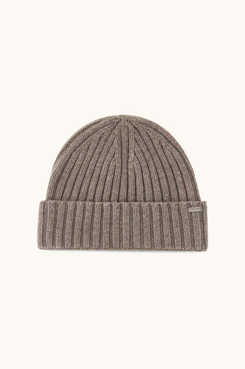 Wool and cashmere beanie