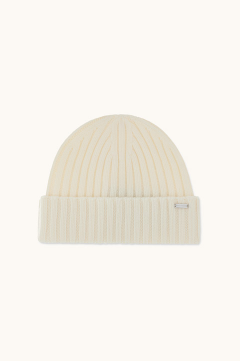 Wool and cashmere beanie