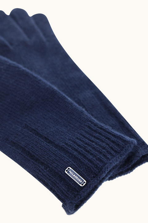 Wool and cashmere gloves